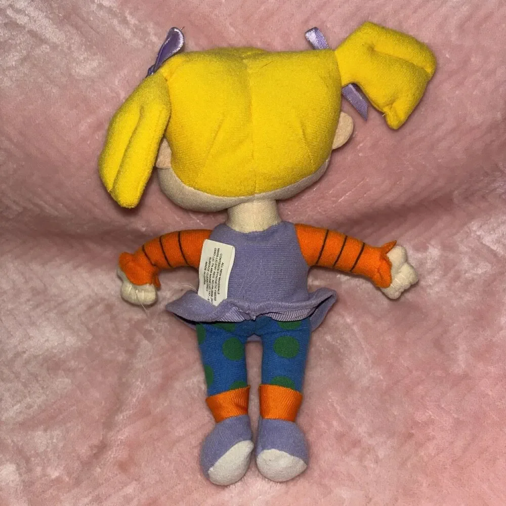 Vintage Rugrats  Angelica Pickles 9’ Plush 2000 Nanco Viacom Nickelodeon